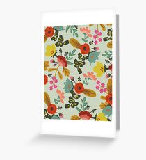 Seafoam Floral Greeting Card