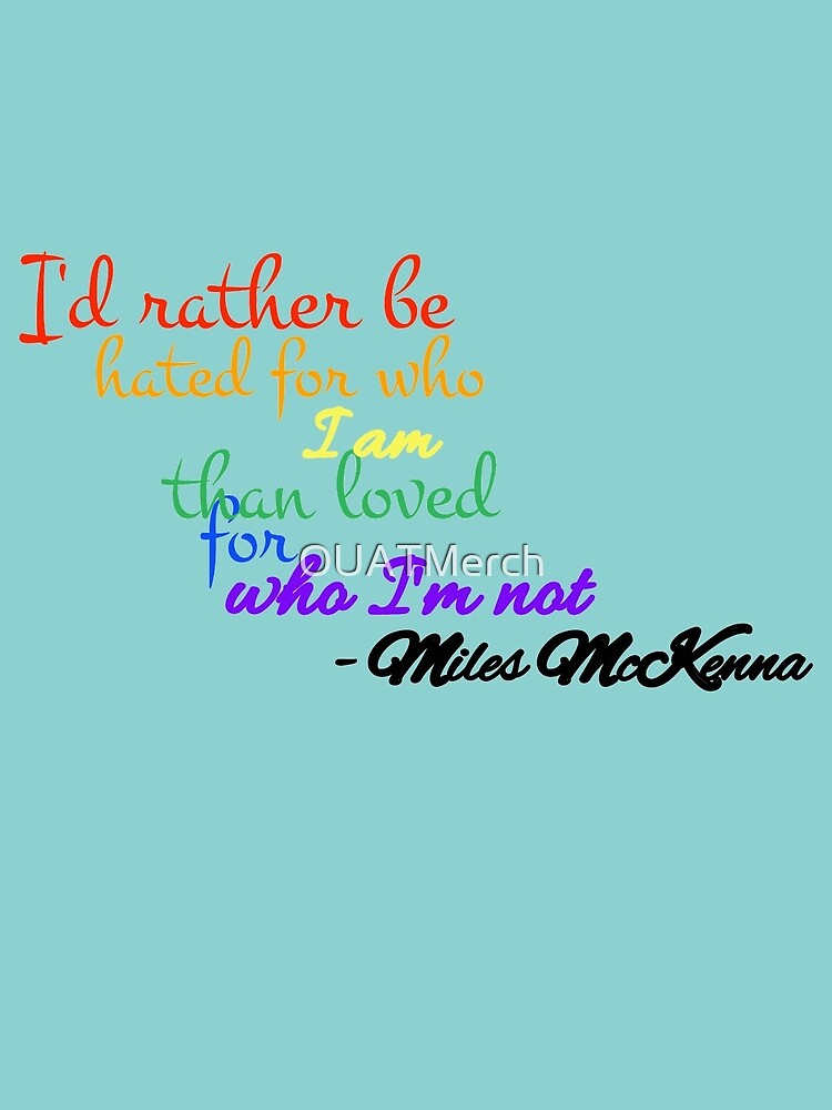 "Miles McKenna/MilesChronicles Quote" by OUATMerch Redbubble