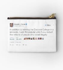 Donald Trump - Millions of People Who Voted Illegally Zipper Pouch