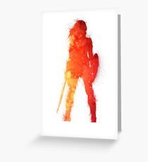 Fire Woman Greeting Card