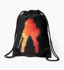 Fire Woman Drawstring Bag