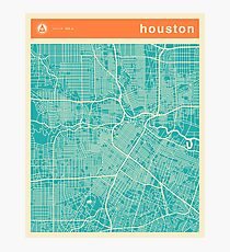 HOUSTON MAP Photographic Print