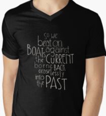So we beat on - The Great Gatsby Men's V-Neck T-Shirt