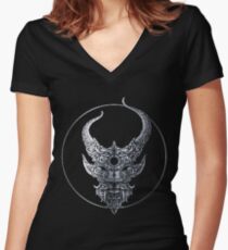 Demon Hunter Outlive Women's Fitted V-Neck T-Shirt