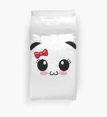 kawaii panda Duvet Cover