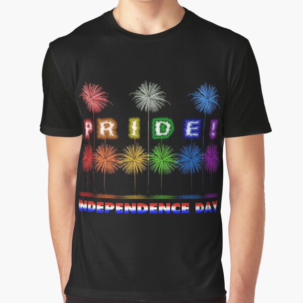 Pride Independence Day Graphic T-Shirt
