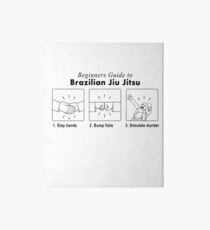 How To Jiu Jitsu - MMA BJJ Apparel Art Board