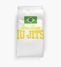 Flag Text BJJ - MMA BJJ Apparel Duvet Cover