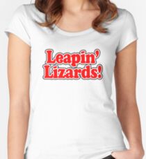 ANNIE - Leapin' Lizards Women's Fitted Scoop T-Shirt
