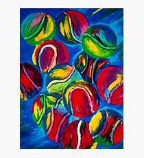 Bunte Tenniskunst Fotodruck