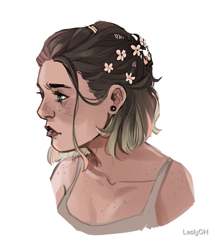 "Flowers in your hair" by LeslyOH Redbubble
