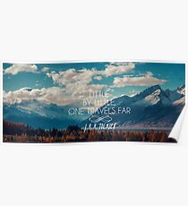 little by little one travels far- j.r.r.tolkien Poster