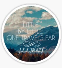 little by little one travels far- j.r.r.tolkien Sticker