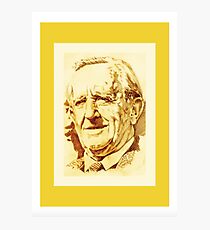 J. R. R. Tolkien (golden) Photographic Print