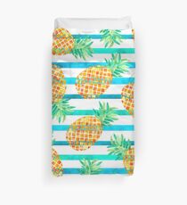 Ananas-Seestreifen Bettbezug