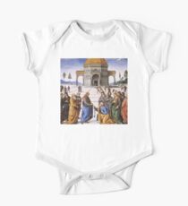 The Delivery of the Keys Painting by Perugino Sistine Chapel One Piece - Short Sleeve