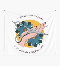 Cutting My Fingers Off Wall Tapestry