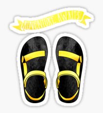 Yellow Ombre Tevas // Adventure Awaits Sticker