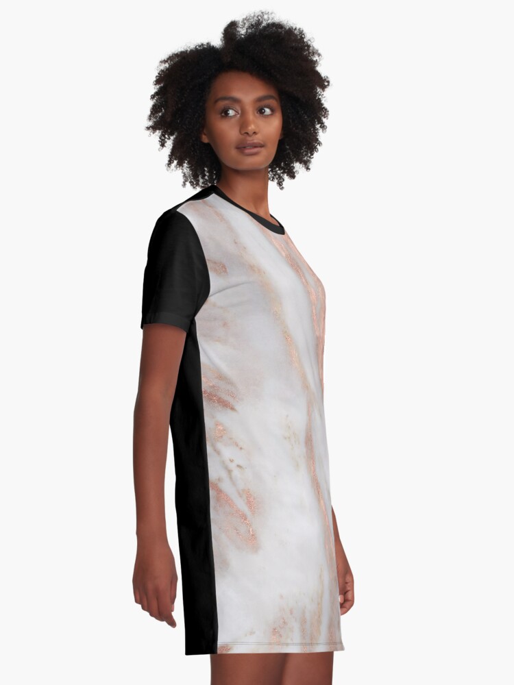 Alternate view of Civezza - rose gold marble Graphic T-Shirt Dress