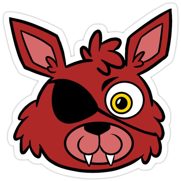 Fnaf Foxy Stickers By Thattrable Redbubble