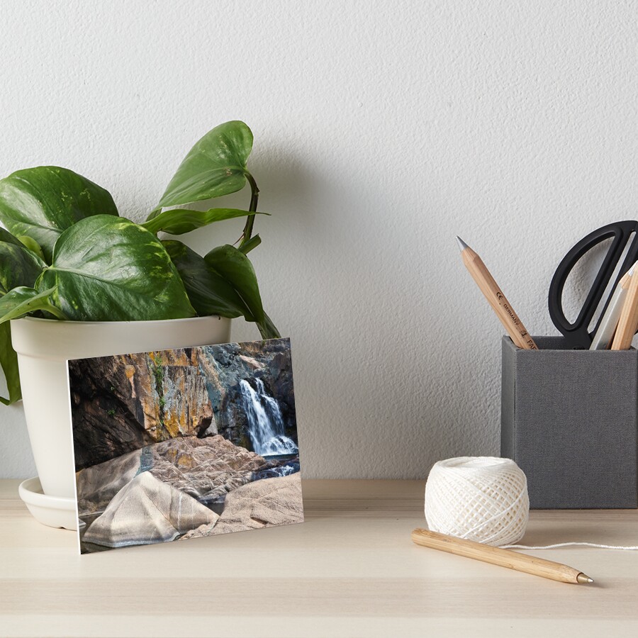 Water and rock Art Board Print