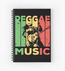 Reggae Musik Weinlese Spiralblock