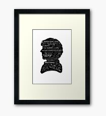 Sherlock Holmes · BBC tv show sherlock Framed Print