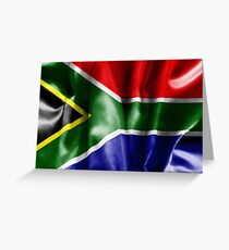 South Africa Flag Greeting Card