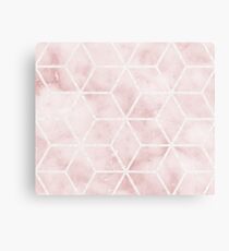 Sivec Rosa marble geometry Metal Print