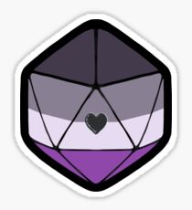 Pegatina Ace Pride d20