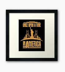 Once Upon a time in America cult movie t shirt Framed Print