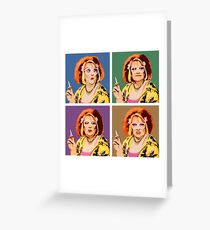 The Auburn Jerry Hall Pop Art Greeting Card