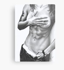 Lexa's abs Metal Print