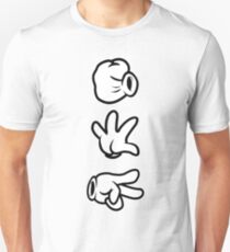 Mickey Mouse Hands Rock Paper Scissors Unisex T-Shirt