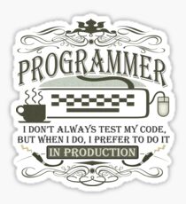 Production Programmer Sticker