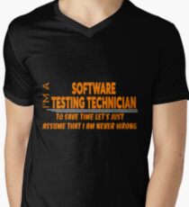 SOFTWARE TESTING TECHNICIAN Men's V-Neck T-Shirt