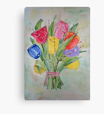Colours Tulips Canvas Print