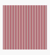 USA Flag Red and White Stripes Photographic Print