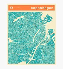 COPENHAGEN MAP Photographic Print