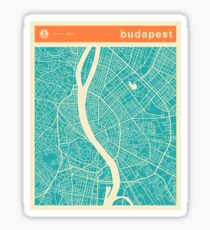 BUDAPEST MAP Sticker