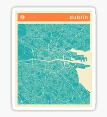 Pegatina MAPA DE DUBLÍN