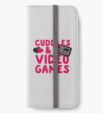 Cuddles and videogames iPhone Wallet/Case/Skin