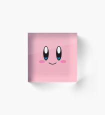 Kirby Face (Pink) Acrylic Block