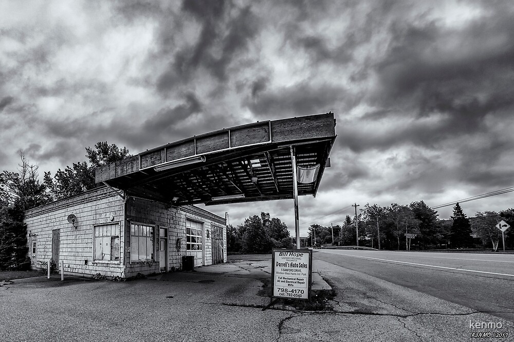 "Old Auto Garage in Ellershouse, Nova Scotia" by kenmo Redbubble