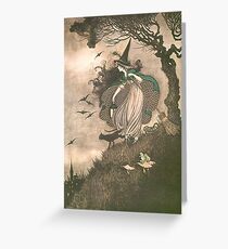 An illustration from Elves and Fairies by Ida Rentoul Outhwaite Greeting Card