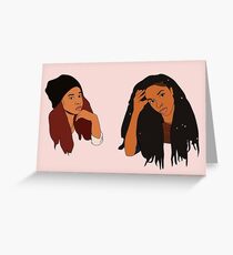 2 Dope Queens Greeting Card