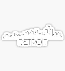 Detroit Skyline Sticker