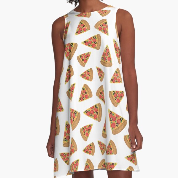 Pizza Pattern A-Line Dress