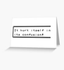 Pokemon Confusion Greeting Card