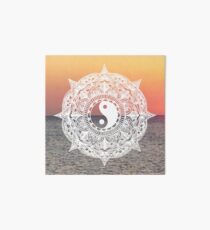 Sunset Yin Yang Mandala Art Board